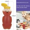 image2 Pack Honey Bear Straw Cups with 4 Flexible Straws ampamp Cleaning Tools2 Straw Brushes ampamp1 Bottle Brush 8Ounce Therapy Sippy Bottles for Speech and Feeding Training LeakProof ampamp FoodGrade ampamp BPA FreeYellow  Black