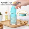 imageAOZITA Bathroom Cup Dispenser 2 Pack Mouthwash Cups Holder Small Disposable Paper Cup Holders For Rinsing Cups On Bathroom Vanity Countertops