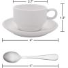 imageAOZITA Espresso Cups and Saucers with Espresso Spoons Stackable Espresso Mugs12piece 25Ounce Demitasse Cups Protective Packaging