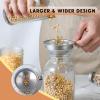 imageAozita 188 Stainless Steel Spice Funnel with Handle for Spice Jars  Professional Grade Kitchen Tools