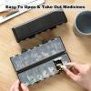 imageFoldable ampamp Dual Protection Weekly Pill Organizer 2 Times A Day with Etched Labels AM PM 7 Day Medicine Container Box Large Portable Week Travel Pill Case for Daily Medication Vitamin  PinkBlack