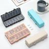 imageFoldable ampamp Dual Protection Weekly Pill Organizer 2 Times A Day with Etched Labels AM PM 7 Day Medicine Container Box Large Portable Week Travel Pill Case for Daily Medication Vitamin  PinkSky Blue