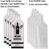 imageUPGRADED PROTECTION 4 Set 8 pcs Reusable Wine Bags for Travel Wine Travel Protector Bottle Travel Sleeve Case For Airplane Car Cruise TRIPLE Protection Luggage LeakProof Safety Impact Resist4 Set