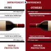 imageUPGRADED PROTECTION 4 Set 8 pcs Reusable Wine Bags for Travel Wine Travel Protector Bottle Travel Sleeve Case For Airplane Car Cruise TRIPLE Protection Luggage LeakProof Safety Impact Resist4 Set