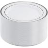 imageAOZITA 200 Pieces Gold Plastic Plates for Party Heavy Duty Disposable Plates  100 Plastic Dinner Plates and 100 Salad Plates for Party WeddingSilver