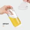image 8 Pack  Glass Juicing Bottles with 2 Straws ampamp 2 Lids w Hole 16 OZ Travel Drinking Jars Water Cups with White Airtight Lids Reusable Tall Mason Jar for Juice Bubble Tea Smoothie Tea KombuchaStyle1White Lids