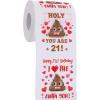 image16th Birthday Gifts for Boy or Girl Toilet Roll Paper  Sweet 16 Birthday Decorations Party Supplies Favors  Funny Bday Present for Him Her Friends  16 Years Old Gift Ideas  Brown21stRed