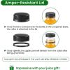 image24 PACK 12 OZ Reusable Plastic Juice Bottles with Caps Plus 24 Labels ampamp 2 Silicone Funnels  Clear Juicing Bottles for Juice Smoothies Ginger Tea Coffee  Food Grade ampamp Leakproof Travel Bottles