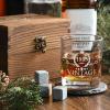 image40th Birthday Gifts for Men Whiskey Glass Set  40th Birthday Decorations Party Supplies  40 Year Anniversary Bday Gifts Ideas for Him Dad Husband Friends  Wood Box ampamp Whiskey Stones ampamp Coaster40th