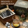 image40th Birthday Gifts for Men Whiskey Glass Set  40th Birthday Decorations Party Supplies  40 Year Anniversary Bday Gifts Ideas for Him Dad Husband Friends  Wood Box ampamp Whiskey Stones ampamp Coaster40th
