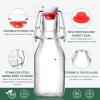 image8 Set 16 OZ Swing Top Glass Bottles  Flip Top Beer Brewing Bottles with Stopper for 2nd Fermentation Kombucha Mead Kefir Vanilla Extract Juice Tea Wine  Airtight Cap Lids Bonus 2 Pourers4OZ