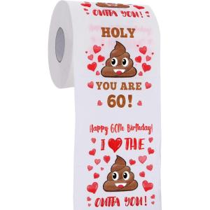 image16th Birthday Gifts for Boy or Girl Toilet Roll Paper  Sweet 16 Birthday Decorations Party Supplies Favors  Funny Bday Present for Him Her Friends  16 Years Old Gift Ideas  Brown60thRed