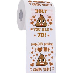image18th Birthday Gifts for Boys or Girls  Happy Prank Toilet Paper  18th Birthday Decorations Party Supplies Favors  Novelty Bday Present for Him Her Friends  18 Years Old Funny Gag Gift for Guys70thBrown
