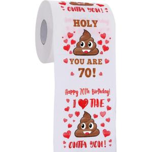 image18th Birthday Gifts for Boys or Girls  Happy Prank Toilet Paper  18th Birthday Decorations Party Supplies Favors  Novelty Bday Present for Him Her Friends  18 Years Old Funny Gag Gift for Guys70thRed