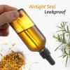 image4 Pack 100ml Dropper Bottles with 2pcs Glass Pipettes1ml  Essential Oils Bottles for Health Personal Care ampamp Beauty  34oz Thick Dark Amber Glass Tincture Bottles with Eye Droppers LeakproofPlus 2 Graduated Pipettes