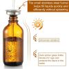 image4 Pack 100ml Dropper Bottles with 2pcs Glass Pipettes1ml  Essential Oils Bottles for Health Personal Care ampamp Beauty  34oz Thick Dark Amber Glass Tincture Bottles with Eye Droppers LeakproofMeasured Dropper