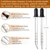 image4 Pack 100ml Dropper Bottles with 2pcs Glass Pipettes1ml  Essential Oils Bottles for Health Personal Care ampamp Beauty  34oz Thick Dark Amber Glass Tincture Bottles with Eye Droppers LeakproofPlus 2 Graduated Pipettes