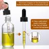 image4 Pack 2 oz Glass Dropper Bottles with Measured Dropper  60ml Dark Blue Tincture Bottles with Calibrated Glass Eye Droppers 1ml  Leakproof Essential Oils Bottles for Health Personal Care ampamp BeautyClear