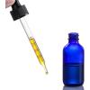 image4 Pack 2 oz Glass Dropper Bottles with Measured Dropper  60ml Dark Blue Tincture Bottles with Calibrated Glass Eye Droppers 1ml  Leakproof Essential Oils Bottles for Health Personal Care ampamp BeautyBlue