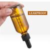 image4 Pack 2 oz Glass Dropper Bottles with Measured Dropper  60ml Dark Blue Tincture Bottles with Calibrated Glass Eye Droppers 1ml  Leakproof Essential Oils Bottles for Health Personal Care ampamp BeautyAmber