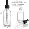 image4 Pack 2 oz Glass Dropper Bottles with Measured Dropper  60ml Dark Blue Tincture Bottles with Calibrated Glass Eye Droppers 1ml  Leakproof Essential Oils Bottles for Health Personal Care ampamp BeautyClear