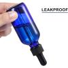 image4 Pack 2 oz Glass Dropper Bottles with Measured Dropper  60ml Dark Blue Tincture Bottles with Calibrated Glass Eye Droppers 1ml  Leakproof Essential Oils Bottles for Health Personal Care ampamp BeautyBlue
