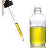 image4 Pack 4oz Glass Dropper Bottles with Measured Dropper  120ml Clear Tincture Bottles with Calibrated Glass Eye Droppers 1ml Leakproof Essential Oil Bottle for Health Personal Care ampamp BeautyClear