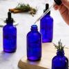 image4 Pack 4oz Glass Dropper Bottles with Measured Dropper  120ml Clear Tincture Bottles with Calibrated Glass Eye Droppers 1ml Leakproof Essential Oil Bottle for Health Personal Care ampamp BeautyBlue