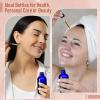 image4 Pack 4oz Glass Dropper Bottles with Measured Dropper  120ml Clear Tincture Bottles with Calibrated Glass Eye Droppers 1ml Leakproof Essential Oil Bottle for Health Personal Care ampamp BeautyBlue