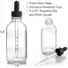 image4 Pack 4oz Glass Dropper Bottles with Measured Dropper  120ml Clear Tincture Bottles with Calibrated Glass Eye Droppers 1ml Leakproof Essential Oil Bottle for Health Personal Care ampamp BeautyClear