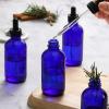 imageAOZITA 4 Pack 4 oz Dropper Bottles with 1 Funnel ampamp 4 Labels  Essential Oils Bottles for Health Personal Care ampamp Beauty  120ml Thick Clear Glass Tincture Bottles with Eye Droppers LeakproofBlue