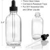 imageAOZITA 4 Pack 4 oz Dropper Bottles with 1 Funnel ampamp 4 Labels  Essential Oils Bottles for Health Personal Care ampamp Beauty  120ml Thick Clear Glass Tincture Bottles with Eye Droppers LeakproofClear