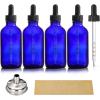 image4 Pack 4oz Glass Dropper Bottles with Measured Dropper  120ml Clear Tincture Bottles with Calibrated Glass Eye Droppers 1ml Leakproof Essential Oil Bottle for Health Personal Care ampamp BeautyBlue