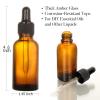 image12 Pack 2 oz Glass Dropper Bottle with 3 Stainless Steel Funnels ampamp 1 Long Eye Dropper  60ml Amber Glass Tincture Bottles for Travel Essential Oils Liquids  Leakproof2 OZ