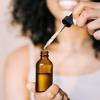 image4 Pack 1 oz Glass Dropper Bottles with Measured Dropper  30ml Dark Amber Tincture Bottles with Graduated Calibrated Glass Eye Droppers 1ml for Essential Oils Liquids  Leakproof Travel BottlesBlank Dropper