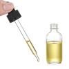 image4 Pcs 2 oz Clear Eye Dropper Bottles with 1 Stainless Steel Funnels ampamp 4 Labels  Black Caps 60ml Thick Glass Tincture Bottles  Leakproof Essential Oils Bottles for Health Personal Care ampamp Beauty