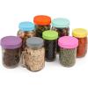 imageAOZITA  28 Pack  Plastic Mason Jar Lids Fits Ball Kerr ampamp More  14 Wide Mouth ampamp 14 Regular Mouth  Colored Storage Caps for Canning Jars Dishwasher Safe ampamp Food Grade14W  14R  1