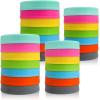 imageAOZITA  28 Pack  Plastic Mason Jar Lids Fits Ball Kerr ampamp More  14 Wide Mouth ampamp 14 Regular Mouth  Colored Storage Caps for Canning Jars Dishwasher Safe ampamp Food Grade14W  14R  1
