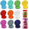 imageAOZITA 10 WIDE Mouth ampamp 10 REGULAR Mouth Mason Jar Lids  20 Pack Food Grade Plastic Mason Jar Caps for Ball Kerr and More Canning Jars  Leakproof ampamp Dishwasher Safe  Multicolor