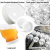 imageAOZITA 10 WIDE Mouth ampamp 10 REGULAR Mouth Mason Jar Lids  20 Pack Food Grade Plastic Mason Jar Caps for Ball Kerr and More Canning Jars  Leakproof ampamp Dishwasher Safe  White8 Wide 8 Regular