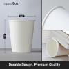 imageAOZITA 120 Pack 8 oz Paper Cups Coffee Cups White Paper HotCold Disposable Beverage Drinking Cup for Water Juice Coffee Tea