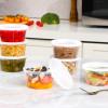 imageAOZITA 20 Sets 32 oz Plastic Deli Food Containers With Lids Airtight Food Storage Containers FreezerDishwasherMicrowave Safe Soup Containers For Takeout Meal Prep StorageASLTT12OZ32