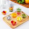 imageAOZITA 200 Sets  2 oz Jello Shot Cups Portion Cups With Lids Airtight and Stackable Small Plastic ContainersASLB2C120