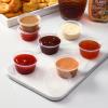 imageAOZITA 200 Sets  2 oz Jello Shot Cups Portion Cups With Lids Airtight and Stackable Small Plastic ContainersASLB2C120