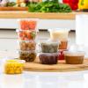 imageAOZITA 200 Sets  2 oz Jello Shot Cups Portion Cups With Lids Airtight and Stackable Small Plastic ContainersASLB2C120