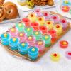 imageAOZITA 200 Sets  2 oz Jello Shot Cups Portion Cups With Lids Airtight and Stackable Small Plastic ContainersASLB2C120