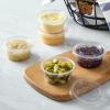 imageAOZITA 200 Sets  2 oz Jello Shot Cups Portion Cups With Lids Airtight and Stackable Small Plastic ContainersASLB3C100