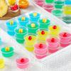 imageAOZITA 200 Sets  2 oz Jello Shot Cups Portion Cups With Lids Airtight and Stackable Small Plastic ContainersASLB3C100