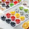 imageAOZITA 200 Sets  2 oz Jello Shot Cups Portion Cups With Lids Airtight and Stackable Small Plastic ContainersASLB3C100