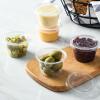 imageAOZITA 200 Sets  2 oz Jello Shot Cups Portion Cups With Lids Airtight and Stackable Small Plastic ContainersASLB4C100